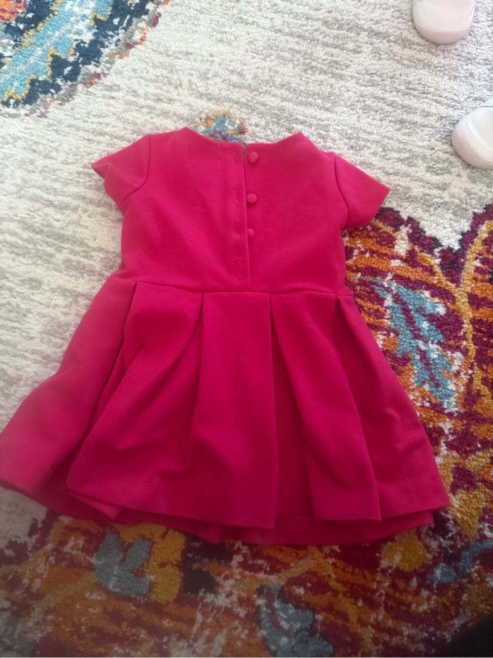 Ralph Lauren Pink Pleated Baby Polo Dress size 6 months - Picture 3 of 4